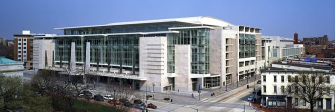 Washington Convention Center exterior fitted with security film