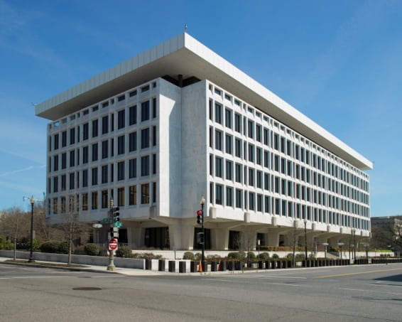 Federal Reserve Building secured by security film installation